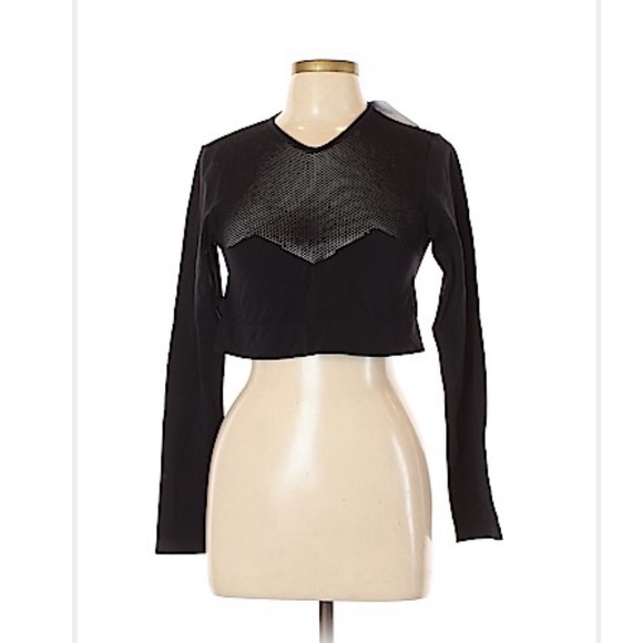 Sidonios Seamless crescent Long sleeve Crop Top L - Picture 1 of 3